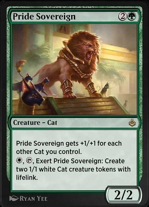Pride Sovereign, carta Magic di tipo Creature — Cat illustrata da Ryan Yee