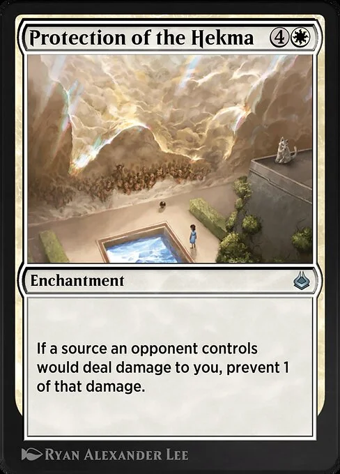 Protection of the Hekma, carta Magic di tipo Enchantment illustrata da Ryan Alexander Lee