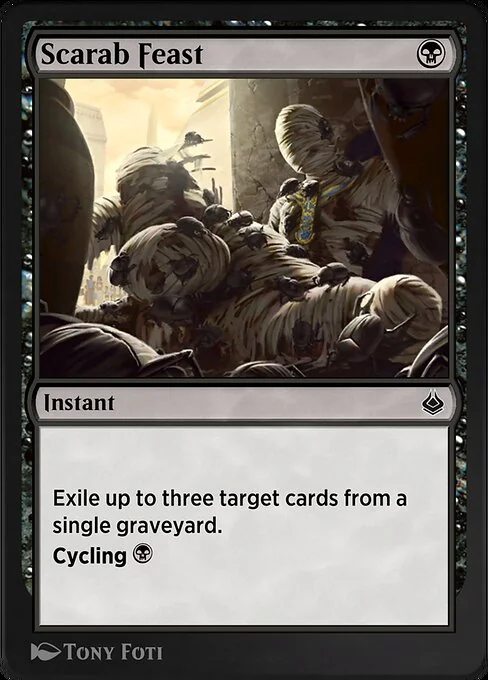 Scarab Feast, carta Magic di tipo Instant illustrata da Tony Foti