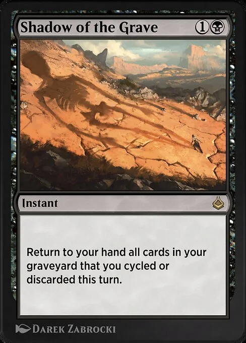 Shadow of the Grave, carta Magic di tipo Instant illustrata da Darek Zabrocki