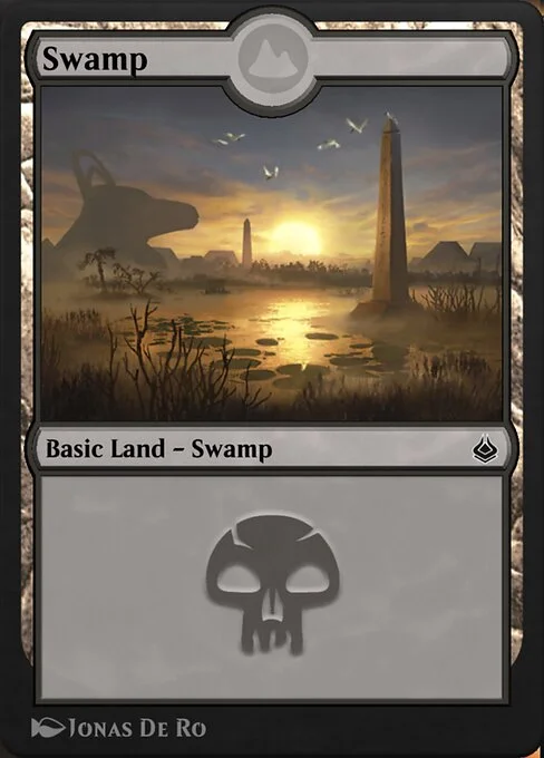 Swamp, carta Magic di tipo Basic Land — Swamp illustrata da Jonas De Ro