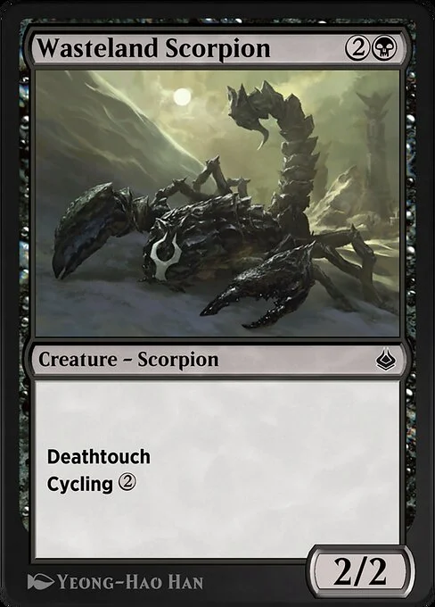 Wasteland Scorpion, carta Magic di tipo Creature — Scorpion illustrata da Yeong-Hao Han