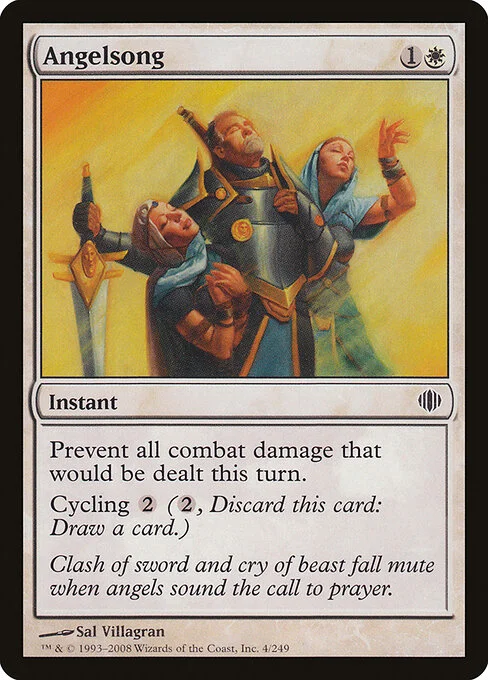 Angelsong, carta Magic di tipo Instant illustrata da Sal Villagran
