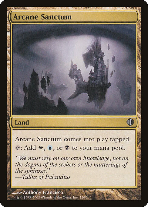 Arcane Sanctum, carta Magic di tipo Land illustrata da Anthony Francisco