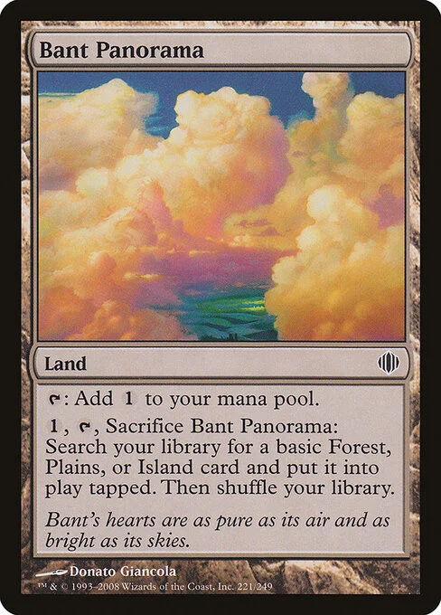 Bant Panorama, carta Magic di tipo Land illustrata da Donato Giancola
