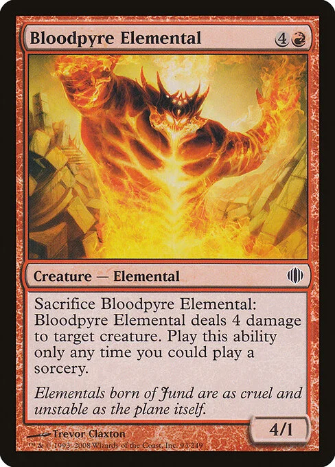 Bloodpyre Elemental, carta Magic di tipo Creature — Elemental illustrata da Trevor Claxton