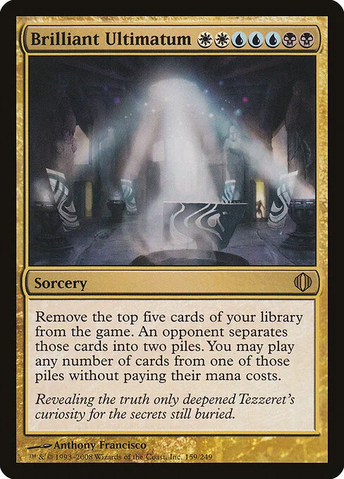 Brilliant Ultimatum, carta Magic di tipo Sorcery illustrata da Anthony Francisco