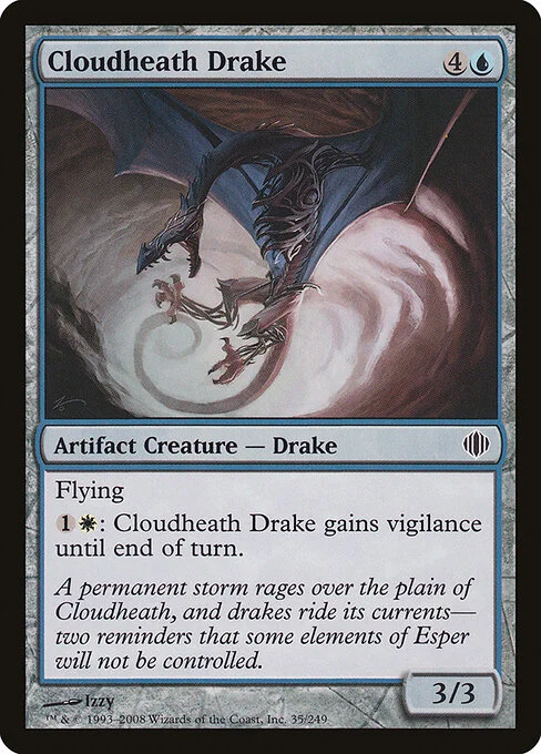 Cloudheath Drake, carta Magic di tipo Artifact Creature — Drake illustrata da Izzy