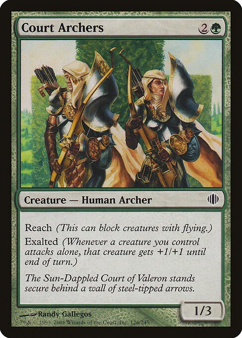 Court Archers, carta Magic di tipo Creature — Human Archer illustrata da Randy Gallegos