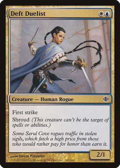 Deft Duelist, carta Magic di tipo Creature — Human Rogue illustrata da David Palumbo