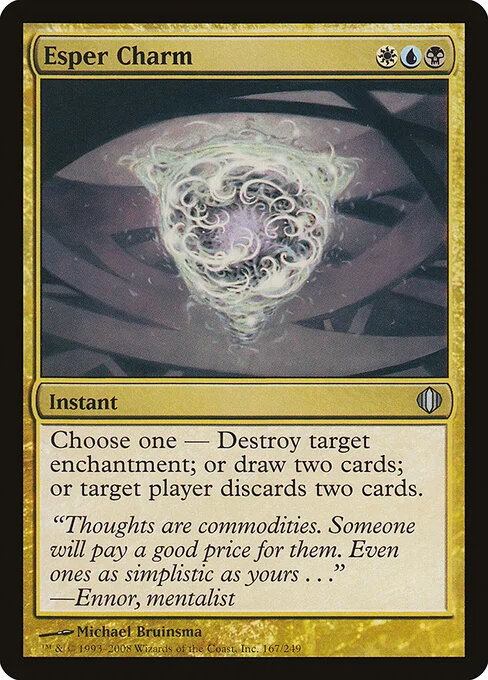 Esper Charm, carta Magic di tipo Instant illustrata da Michael Bruinsma