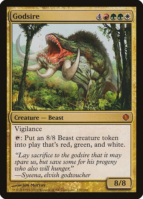 Godsire, carta Magic di tipo Creature — Beast illustrata da Jim Murray