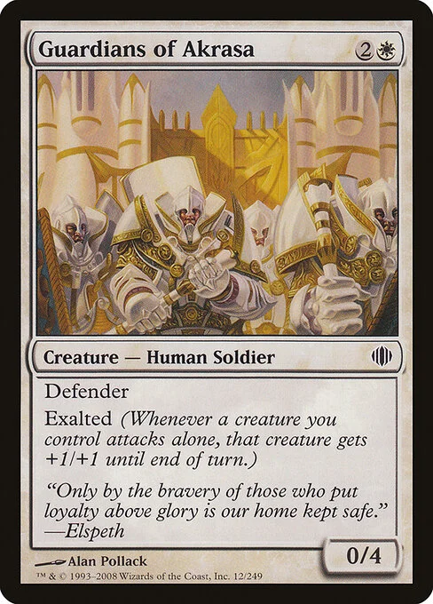 Guardians of Akrasa, carta Magic di tipo Creature — Human Soldier illustrata da Alan Pollack