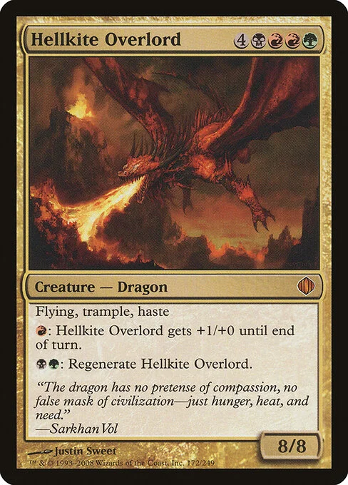 Hellkite Overlord, carta Magic di tipo Creature — Dragon illustrata da Justin Sweet