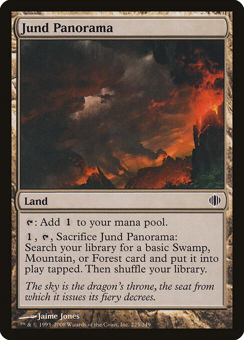 Jund Panorama, carta Magic di tipo Land illustrata da Jaime Jones
