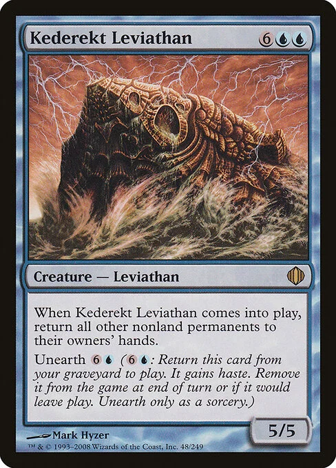 Kederekt Leviathan, carta Magic di tipo Creature — Leviathan illustrata da Mark Hyzer