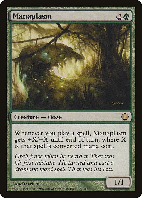 Manaplasm, carta Magic di tipo Creature — Ooze illustrata da Daarken