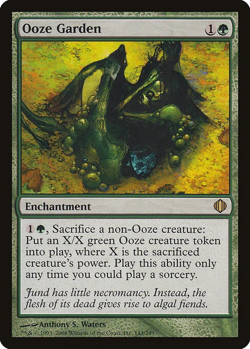 Ooze Garden, carta Magic di tipo Enchantment illustrata da Anthony S. Waters