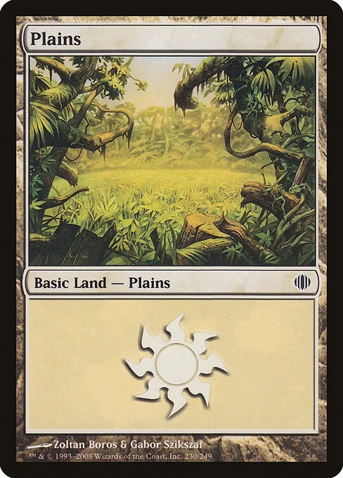 Plains, carta Magic di tipo Basic Land — Plains illustrata da Zoltan Boros & Gabor Szikszai