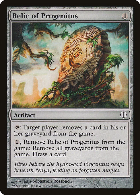 Relic of Progenitus, carta Magic di tipo Artifact illustrata da Jean-Sébastien Rossbach
