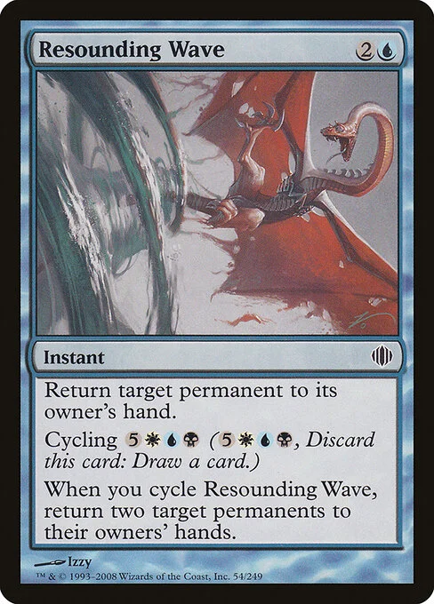 Resounding Wave, carta Magic di tipo Instant illustrata da Izzy