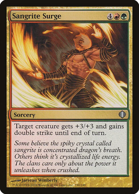 Sangrite Surge, carta Magic di tipo Sorcery illustrata da Jarreau Wimberly