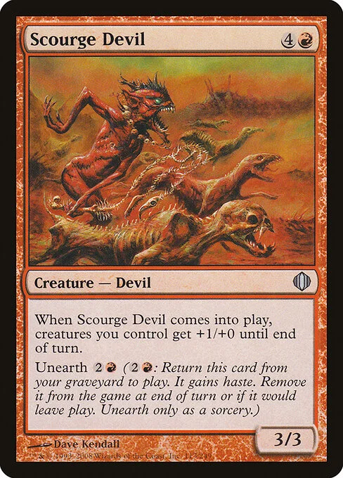 Scourge Devil, carta Magic di tipo Creature — Devil illustrata da Dave Kendall