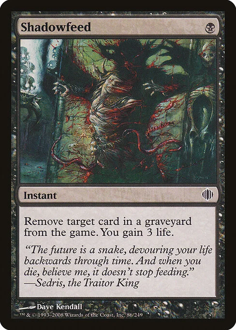 Shadowfeed, carta Magic di tipo Instant illustrata da Dave Kendall