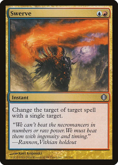 Swerve, carta Magic di tipo Instant illustrata da Karl Kopinski