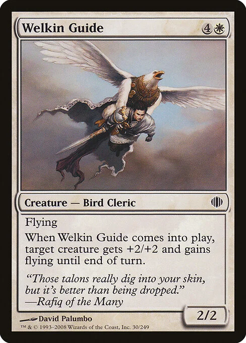 Welkin Guide, carta Magic di tipo Creature — Bird Cleric illustrata da David Palumbo