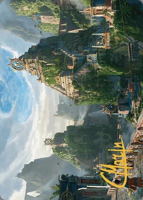 Clifftop Retreat // Clifftop Retreat, carta Magic di tipo Card // Card illustrata da Constantin Marin