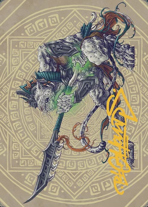 Kutzil, Malamet Exemplar // Kutzil, Malamet Exemplar, carta Magic di tipo Card // Card illustrata da Pig Hands