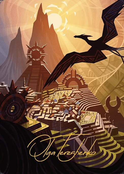 Plains // Plains, carta Magic di tipo Card // Card illustrata da Olga Tereshenko