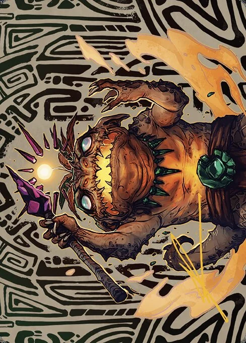 Zoyowa Lava-Tongue // Zoyowa Lava-Tongue, carta Magic di tipo Card // Card illustrata da Richard Luong