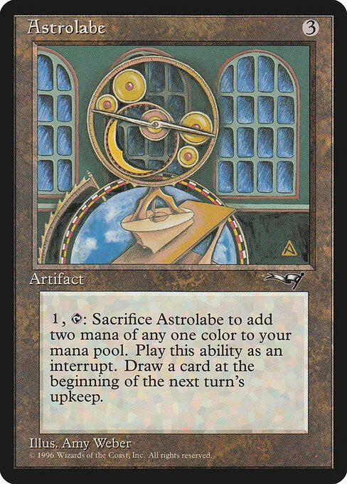 Astrolabe, carta Magic di tipo Artifact illustrata da Amy Weber