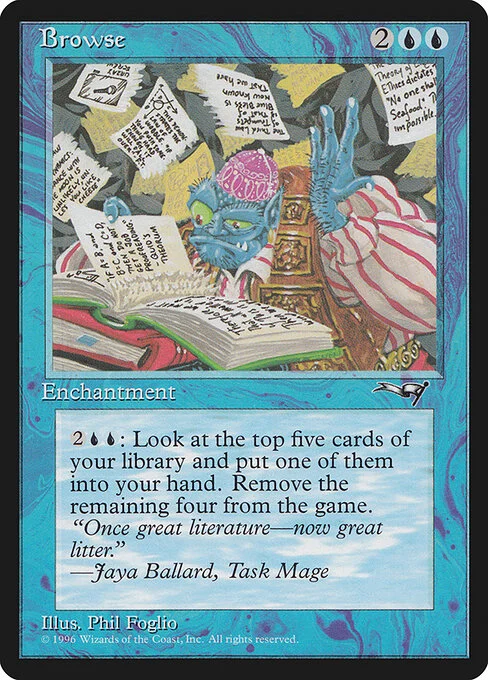 Browse, carta Magic di tipo Enchantment illustrata da Phil Foglio