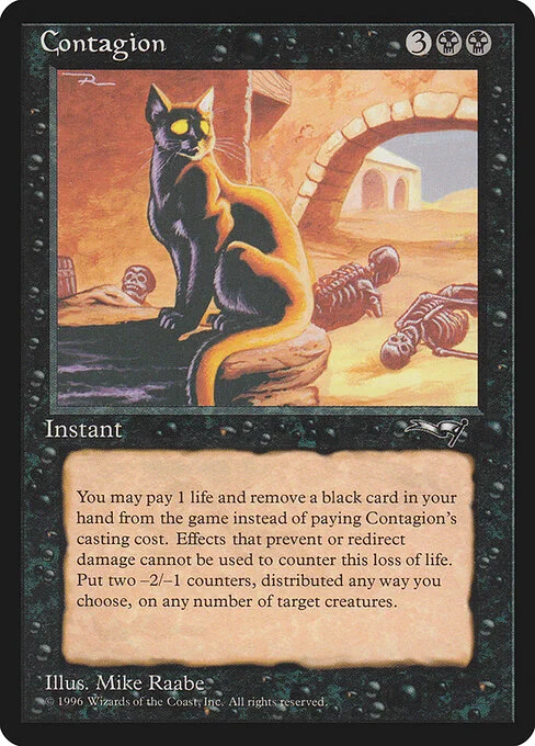 Contagion, carta Magic di tipo Instant illustrata da Mike Raabe