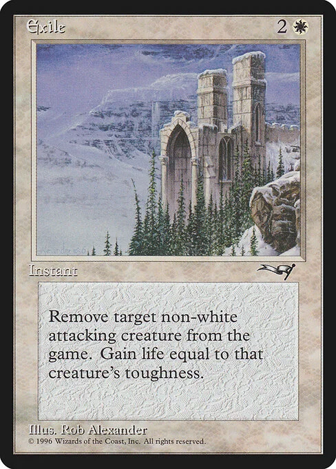 Exile, carta Magic di tipo Instant illustrata da Rob Alexander