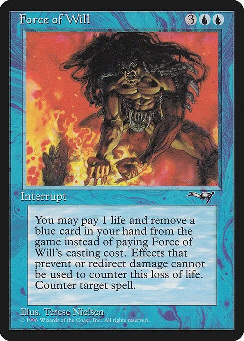 Force of Will, carta Magic di tipo Instant illustrata da Terese Nielsen