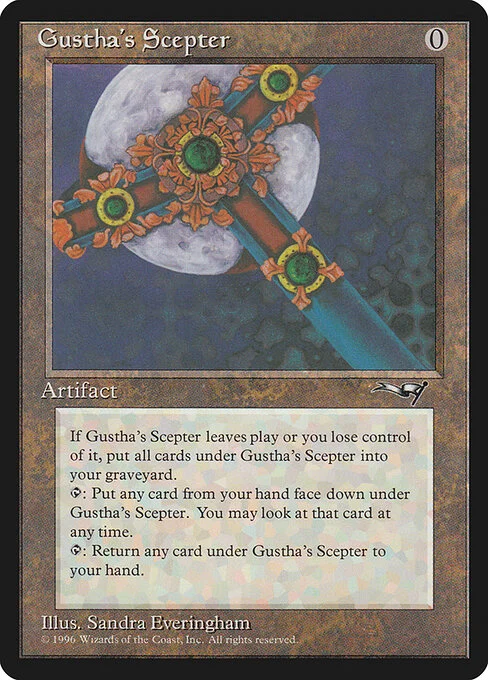 Gustha's Scepter, carta Magic di tipo Artifact illustrata da Sandra Everingham
