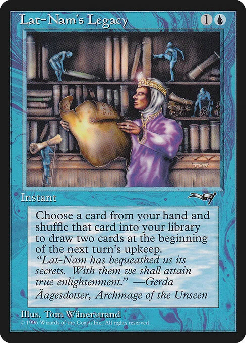 Lat-Nam's Legacy, carta Magic di tipo Instant illustrata da Tom Wänerstrand