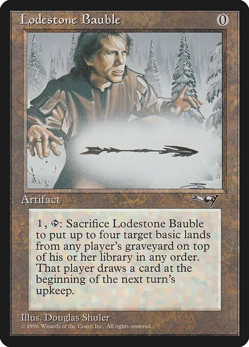 Lodestone Bauble, carta Magic di tipo Artifact illustrata da Douglas Shuler