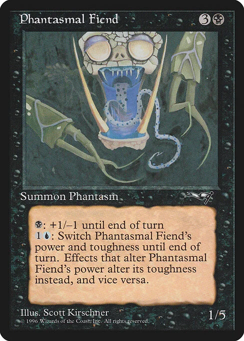 Phantasmal Fiend, carta Magic di tipo Creature — Illusion illustrata da Scott Kirschner