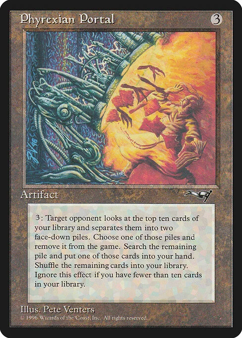 Phyrexian Portal, carta Magic di tipo Artifact illustrata da Pete Venters