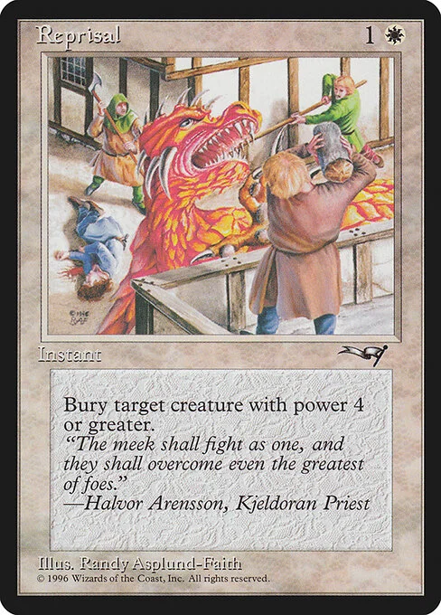 Reprisal, carta Magic di tipo Instant illustrata da Randy Asplund-Faith