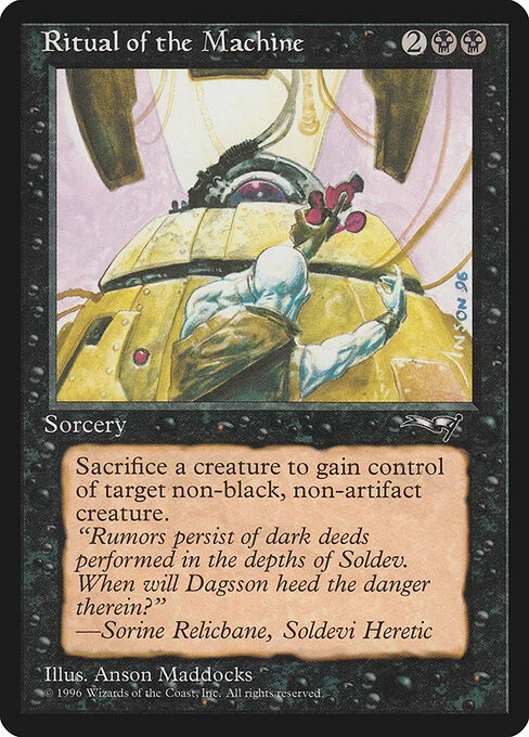 Ritual of the Machine, carta Magic di tipo Sorcery illustrata da Anson Maddocks