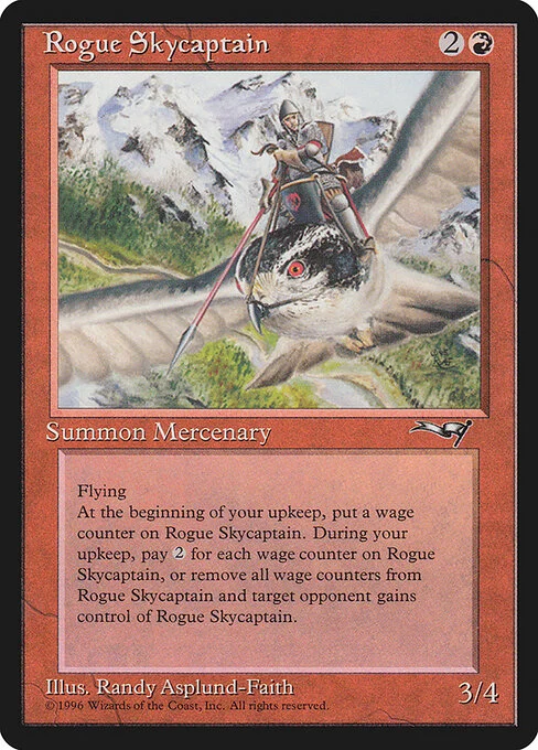 Rogue Skycaptain, carta Magic di tipo Creature — Human Rogue Mercenary illustrata da Randy Asplund-Faith