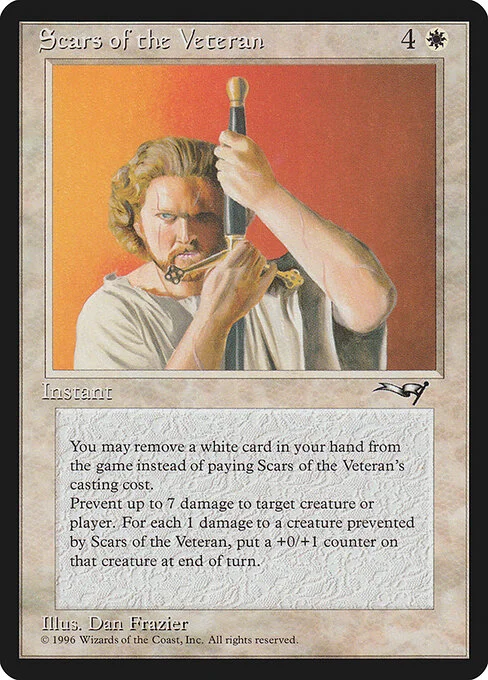 Scars of the Veteran, carta Magic di tipo Instant illustrata da Dan Frazier