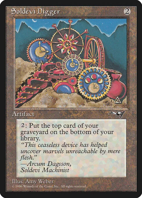 Soldevi Digger, carta Magic di tipo Artifact illustrata da Amy Weber