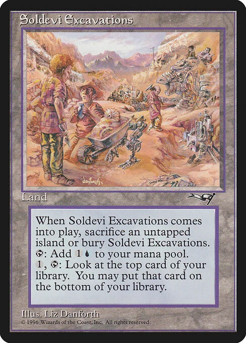 Soldevi Excavations, carta Magic di tipo Land illustrata da Liz Danforth